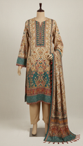 Digital Print 3-Piece Set in Amber Sand